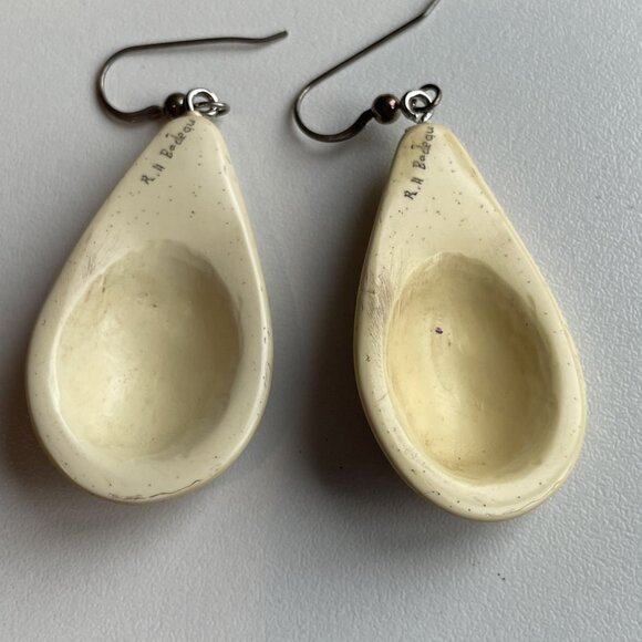 Moosup Valley Celestial Earrings Rachel Badeau Sunburst Dangle Etched Hand Craft - Picture 3 of 7